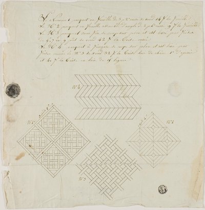 Desenhos Intarsia para pavimentos de Unknown