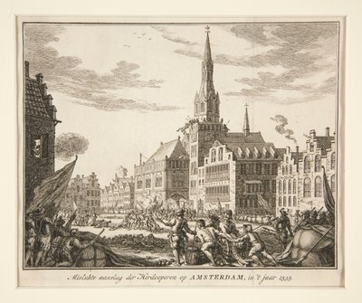 Ataque de anabaptistas a Amesterdão, em de Unknown