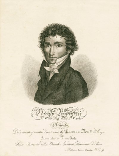 Niccolo Paganini - retrato de Unknown