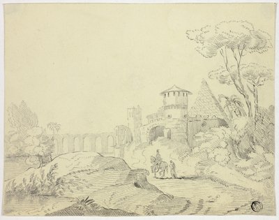 Exterior da Porta Metella, Roma de Unknown