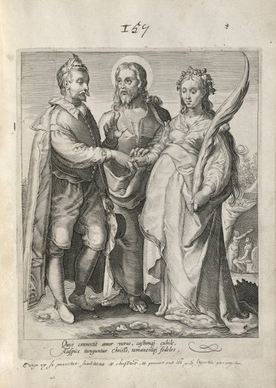 Quos connectit amor verus (Alegoria do Casamento de Fé-Combustível) de Unknown