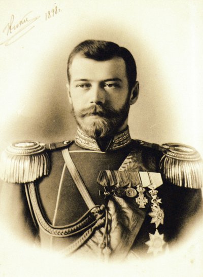 Imperador russo, czar Nicholas Ll, 1898. de Unknown
