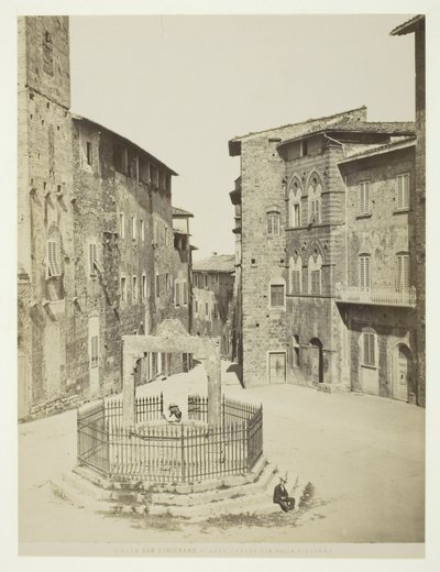 San Gimignano, Piazza Cavour cis da cisterna de Unknown