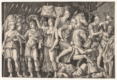 Espelho da Magnificência Romana: Trajano Entre a Cidade da Vitória e Roma (O Imperador Trajano) de Unknown