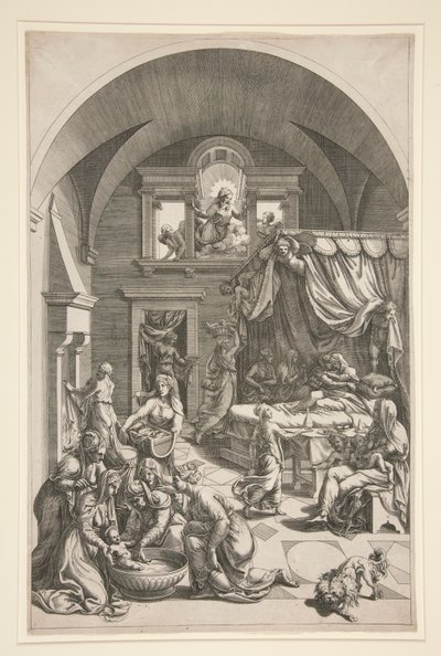 O Nascimento de São João Baptista de Unknown