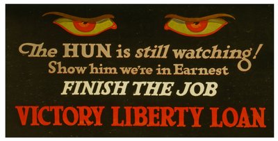 O Hun ainda está assistindo! Mostre-lhe que foram sinceros - termine o trabalho Victory Liberty Loan.rnc.1917 de Unknown