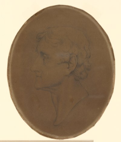 Thomas Jefferson - após retrato de Gilbert Stuart em Monticello de Unknown