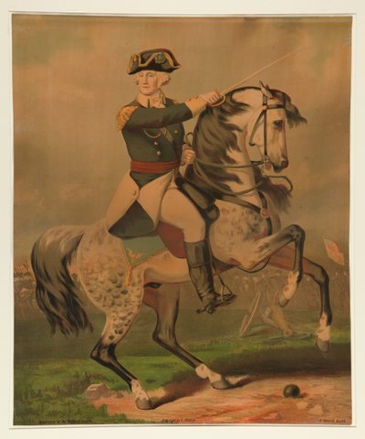 Washington na Batalha de Trenton de Unknown