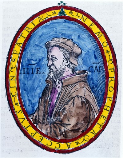 (Cardanus Hieronymus) Jerome Cardan em italiano Gerolamo Cardano, médico italiano, matemático, filósofo e astrólogo (Pavia de Unknown artist