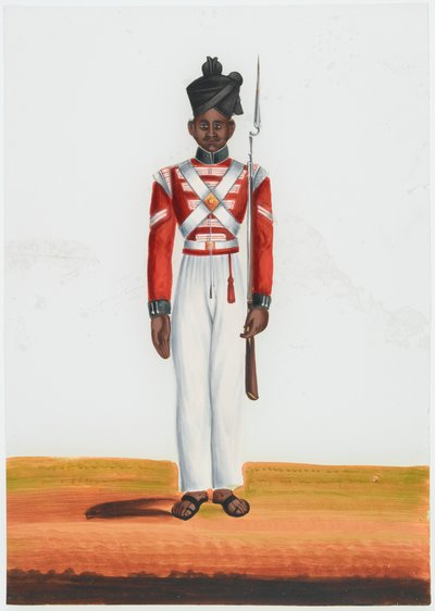 2º Batalhão Martin Battalions Havildar, Exército de Madras de Unknown artist