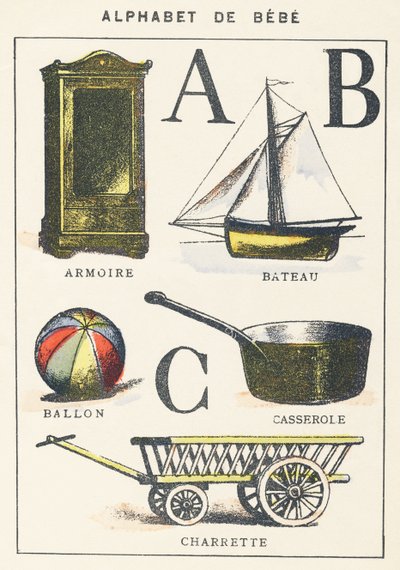 ABC: armário, barco, balão, pote, carrinho de Unknown artist