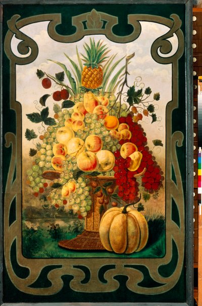 Letreiro de uma frutaria, início do século XX (pintura) de Unknown Artist