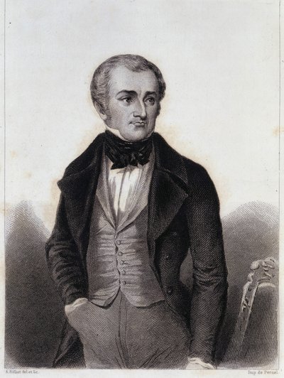 Adolphe Thiers (1797-1877) - gravura em “História da vida política e privada de Louis Philippe” de Unknown artist
