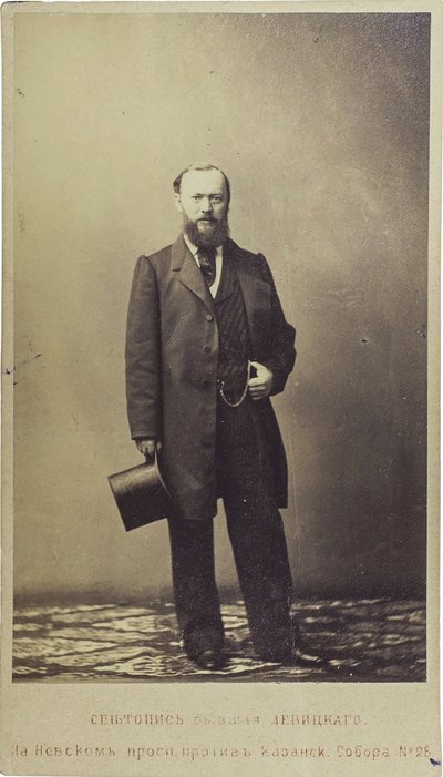 Alexandre Ostrovski - Retrato do Dramatista Alexander N. Ostrovsky (1823-1886), Anônimo. Fotografia de Unknown artist