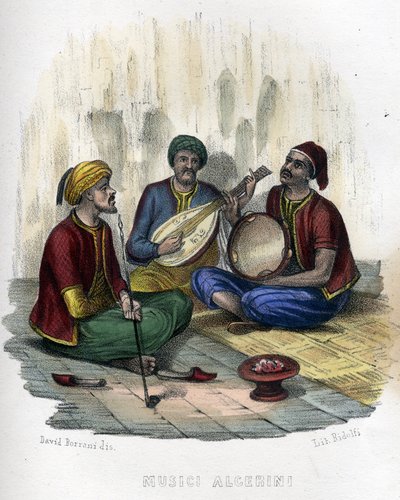 Músicos argelinos. in" L
