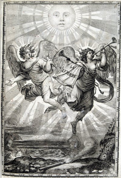 Figura Alegórica da Luz - A Luz para Monsenhor o eminente Cardeal Jules Mazarin (Giulio Raimondo Mazzarino ou Mazarino) (1602-1661) de Unknown artist
