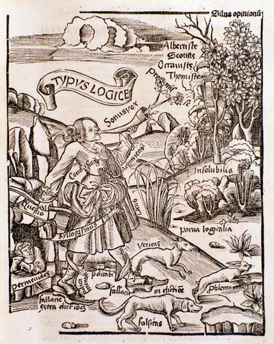 Alegoria da lógica da filosofia de Margarita por Gregor Reisch (1508) de Unknown artist