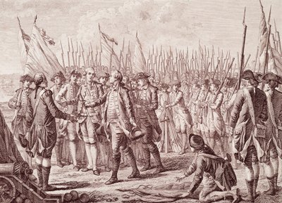 Guerra Revolucionária Americana: A rendição do Lorde Cornwallis de Unknown artist