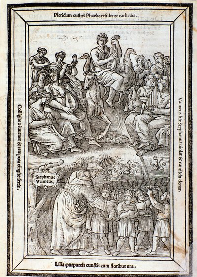 Apollo e as Musas. Página do Recanetum de musica aurea de Unknown artist