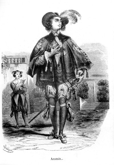 Aramis - em "Os 3 Mosqueteiros" de Alexandre Dumas Père. de Unknown artist