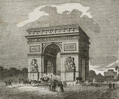 Arco do Triunfo, Paris, França de Unknown artist