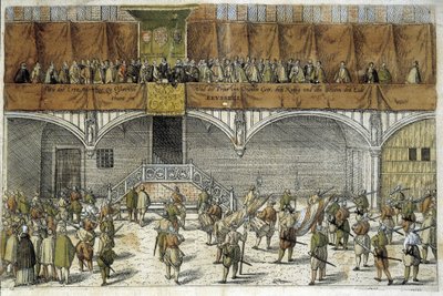 Archeduc Mathias e Príncipe de Orange fazem o juramento de proteger a liberdade dos Países Baixos de Unknown artist