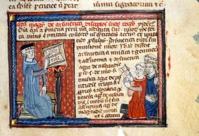 Curso de Aritmética - Iluminação da Idade Média (ref.418 de Unknown artist