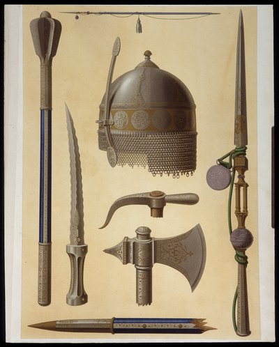 Armes de Toman Bay - em "Arte Árabe" dos monumentos do Cairo do século VII até ao século XVIII por Prisse d