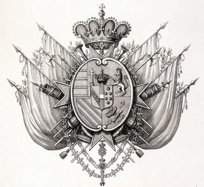 Braços da Toscana, início do século XIX. Leopold of Tuscany. de Unknown artist