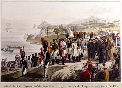 Chegada de Napoleão à Ilha de Elba de Unknown artist