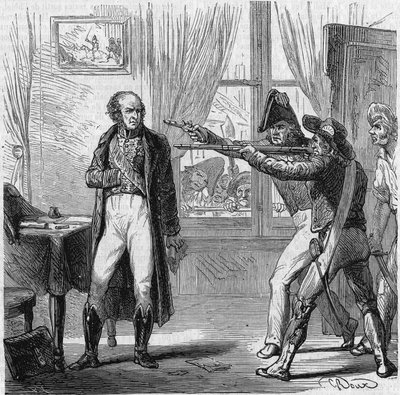 Assassinato do Marechal Guillaume Brune em Avignon (Vaucluse), 2 de agosto de Unknown artist