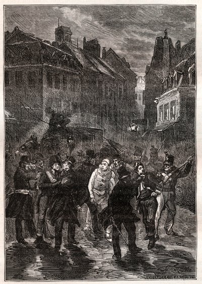 Ataques contra Louis-Philippe I - A conspiração da rue des Prouvaires - Em 1º de fevereiro de Unknown artist