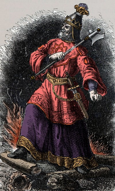 Átila, o Huno - Átila (395-453) Rei dos Hunos de Unknown artist