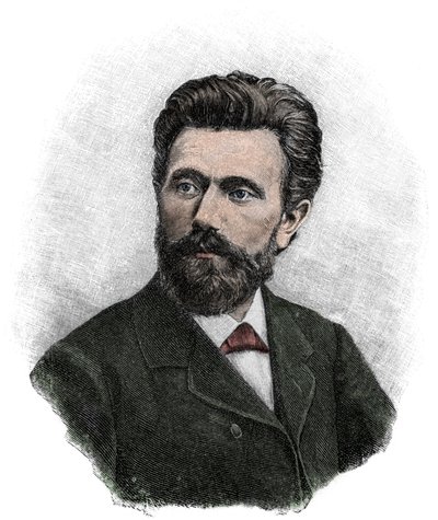 August Bebel (1840-1913), político e escritor marxista alemão - Retrato de August Bebel (1840-1913), político alemão de Unknown artist