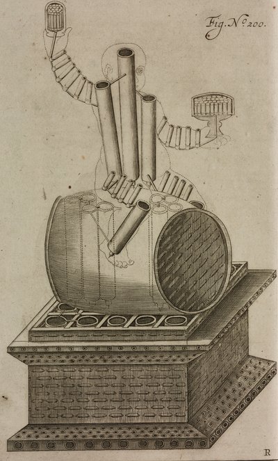 Baco no barril, projeto de manequim para lançar fogo de artifício da Grand Art d