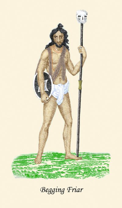 Frade pedinte de Unknown Artist