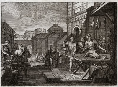 Bíblia de Royaumont, Velho Testamento: Sítio de Samaria. O Rei da Síria sitiou a cidade de Samaria, e reduziu-a a uma terrível fome. Ilustração de 1811. de Unknown artist