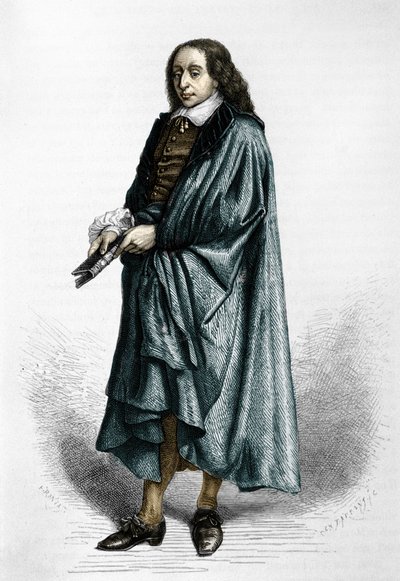 Blaise Pascal (1623-1662), matemático, físico e escritor francês. de Unknown artist