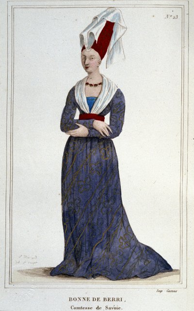 Bonne de Berry (1365-1435). Condessa de Sabóia. de Unknown artist