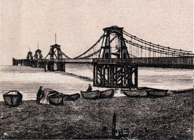 Brighton, Inglaterra: vista do Chain Pier. em "The world illustrates 168 views" Sem data (final do século XIX) de Unknown artist