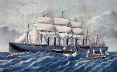 Navio a vapor britânico Great Eastern de Unknown artist