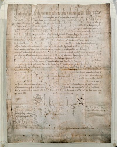 Bula de 1168 do Papa Alexandre III (Orlando Bandinelli de Unknown artist
