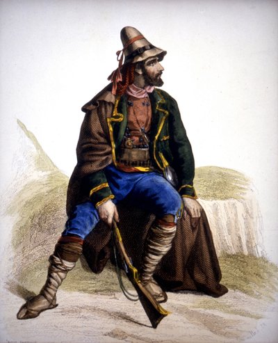 Calabrian Brigand - gravura de Unknown artist