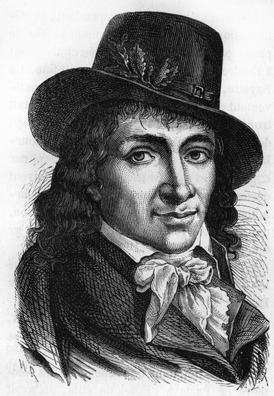 Camille Desmoulins (1760-1794), publicista e política francesa. de Unknown artist