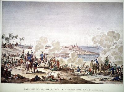 Campanha (Expedição) do Egito (1798-1801), Napoleão no Egito: Batalha de Aboukir, 25 de julho de Unknown artist