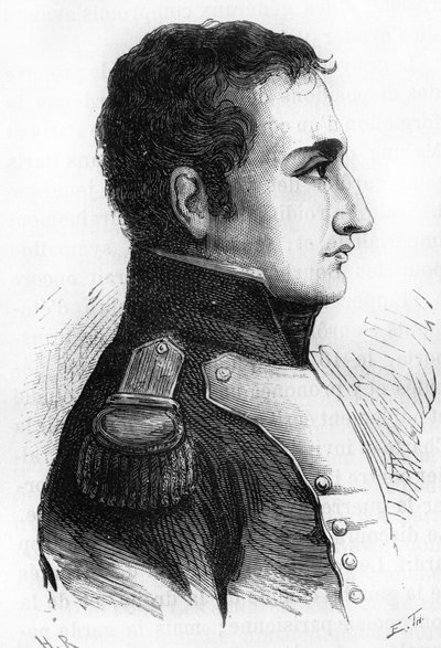 Charles Angélique François Huchet de La Bédoyère. (1786-1815). Marechal do acampamento de Napoleão, Aide de camp, Peer of France. de Unknown artist