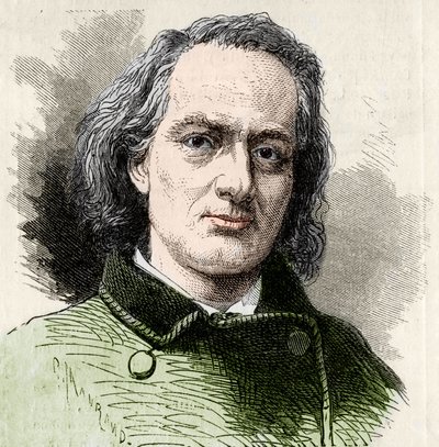 Charles Baudelaire (1821-1867), escritor francês depois da foto de Carjat. de Unknown artist