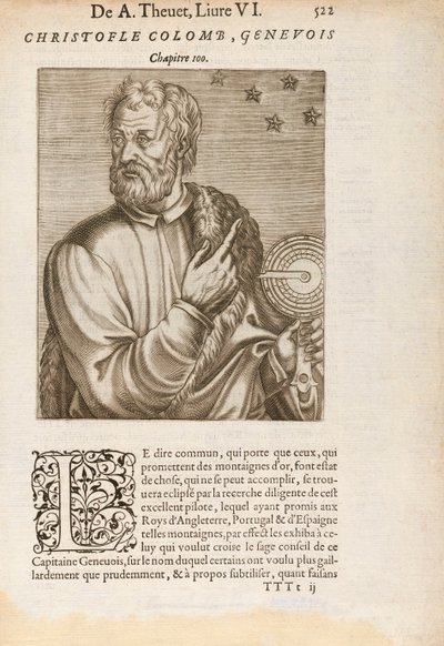 Cristóvão Colombo usando Navegação Estelar de Unknown artist