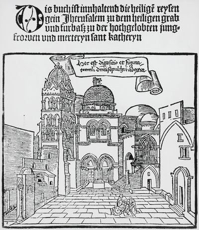 Igreja do Santo Sepulcro em Jerusalém de Unknown artist