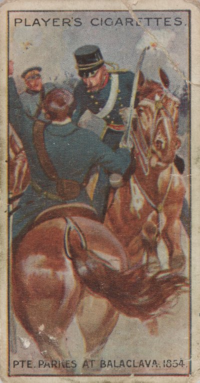 Cartão de cigarro: Soldado Parkes em Balaclava (1854) de Unknown Artist